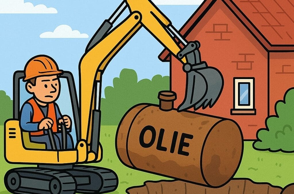 Fjernelse af olietank