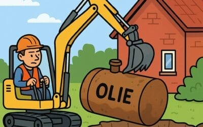 Fjernelse af olietank