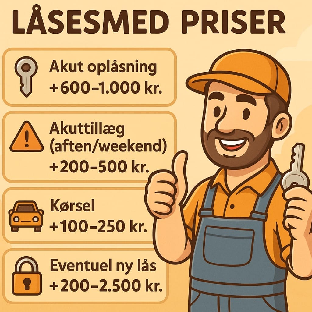 låsesmed priser